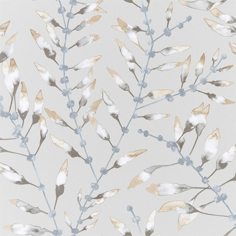 Chaconia Wallpaper, Amber/Slate
