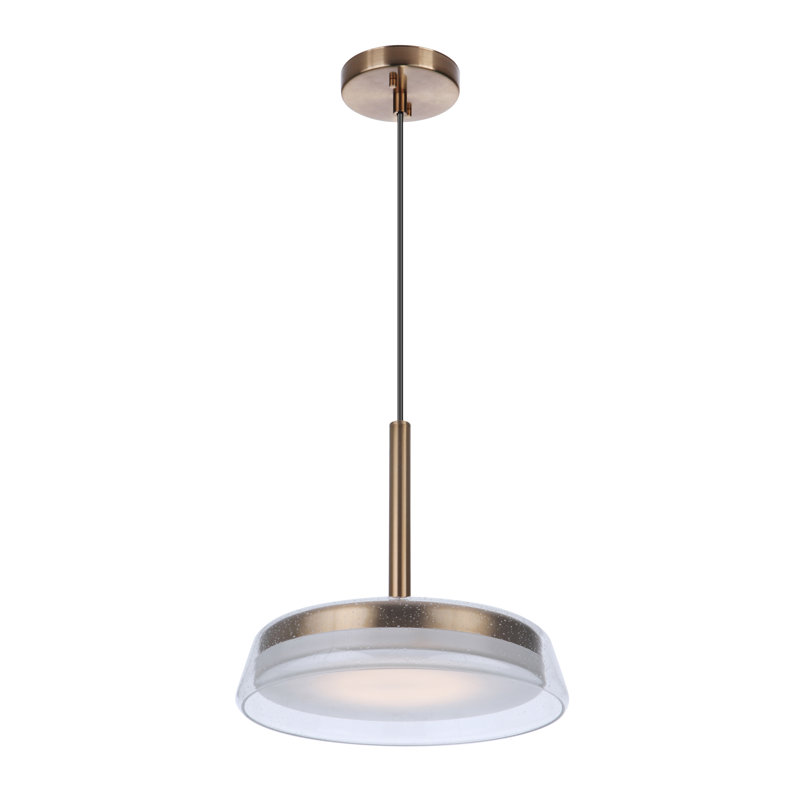 Luminaire suspendu conique à 1 lumière DEL Talisha, Noir, H 13,25 po x l 14 po x P 14 po