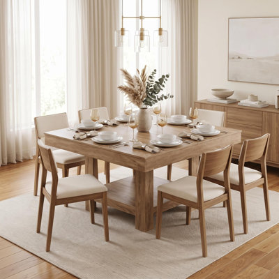Table de salle à manger carrée moderne peu encombrante pouvant accueillir 4 personnes, structure triangulaire anti-vacillement et support de rangement à 2 niveaux, panneau de fibres à densité moyenne robuste et imperméable, table de salle à manger compacte idéale pour les petits appartements de cuisine