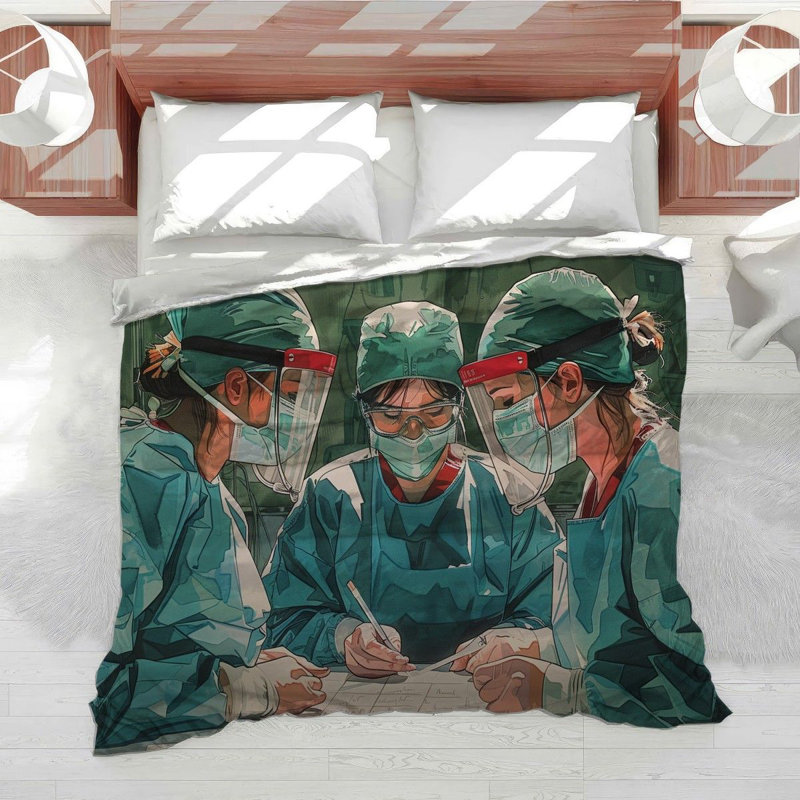 Housse de couette médicale, Housse de couette pour grand lit