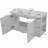 Versatile Wall-Mounted Bathroom Vanity with Multiple Functional Features