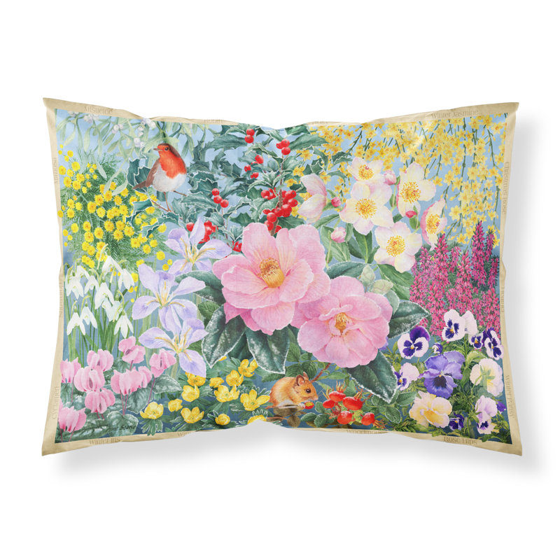Taie d’oreiller floral winter