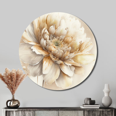 Pierson - Floral Round Metal Art
