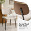Ensemble de chaises de salle à manger à coussin de siège moderne en tissu l 20,75 po Balloo-137419110-137396335