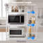  3 Tier Expandable Microwave Oven Rack Stand Kitchen Storage Shelf White