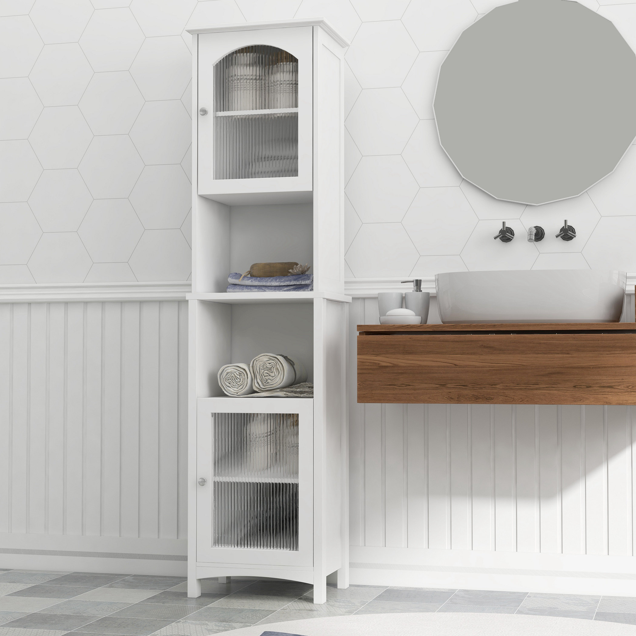 Tall Narrow Accent Cabinet