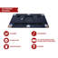 Table de billard pliable Rack Vega de 6 pieds (bleu)
