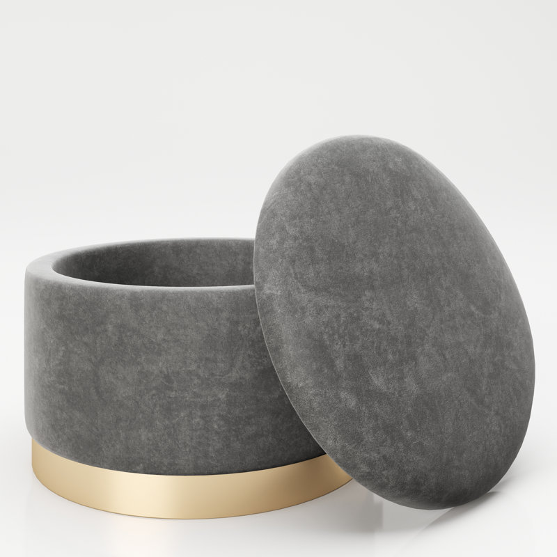 Manufactured Wood Accent Stool, Grey
