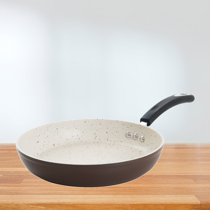 Poêle Anti-adhésive Ozeri Stone Earth Pan 20 Cm | Revêtement Pierre Sans PFOA, Compatible Induction - Gris