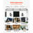 Awnings for Door Entrance, 38 x 117 in, Exterior Front Door Window Awnings with Drainage & ABS Bracket, Rain Snow Sun Protection, Overhang Polycarbonate Door Canopy for Porch Patio, Clear-123327066