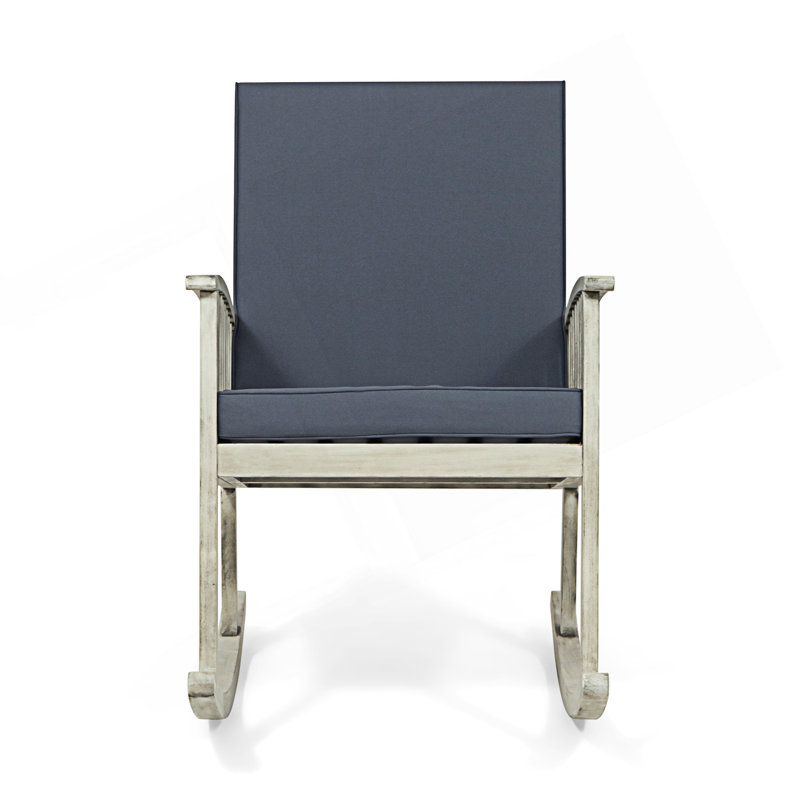 Chaise berçante Exotic Look, Gris, Gris
