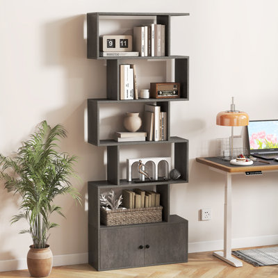 183cm H x 70cm W Geometric Bookcase