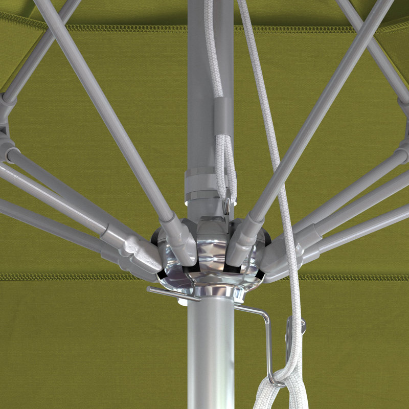 Parasol de marché Sunbrella 11 pi Lawston, Ara, Silver Anodized