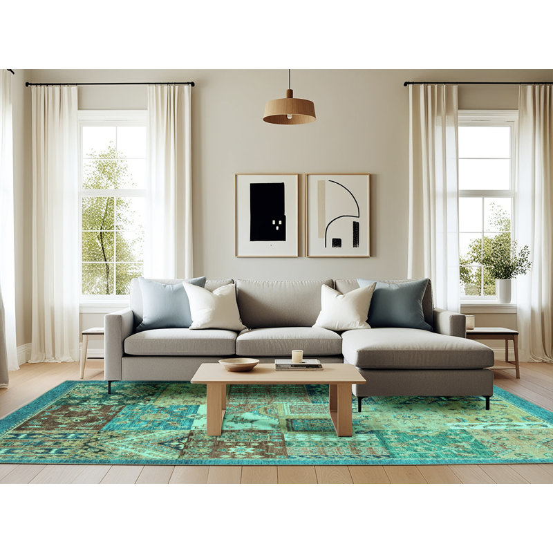 Patchwork Indoor Rug, Rectangle 6' x 9'