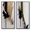 «Black, White and Gold Expression III», 2 pièces sur toile-1393366762-1393366770