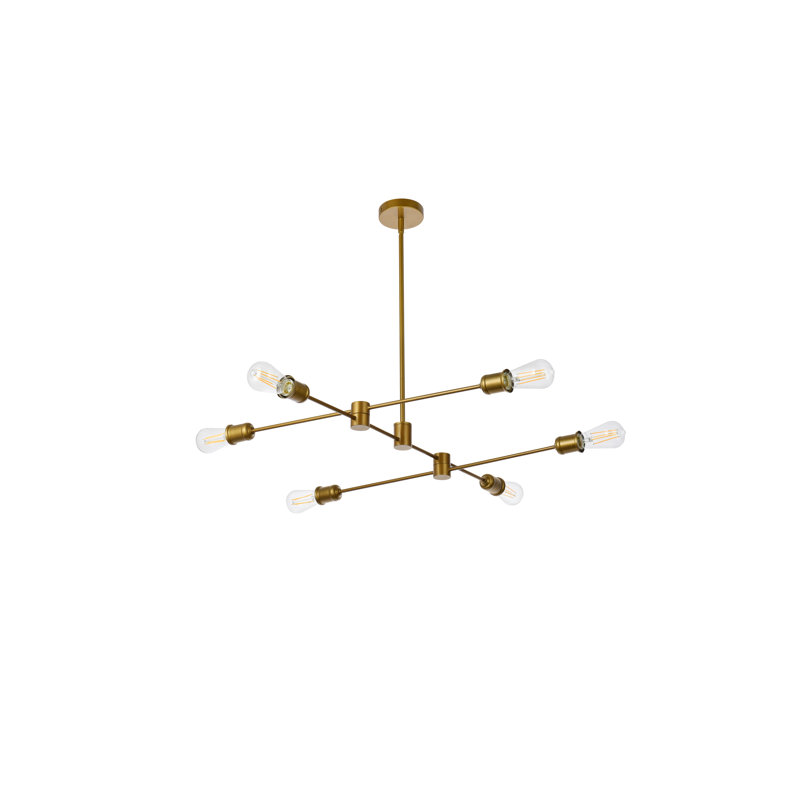 Cecelia 6 - Light Pendant, Brass, 4.4" H x 23" W x 23" D