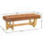 Upholstered Button Tufted Bench with Solid Wood Legs-63227251