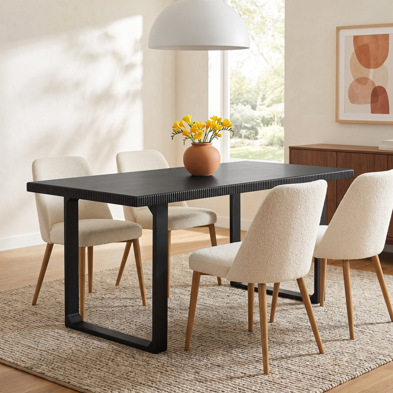 Urbana Solid Wood Dining Tables, Black