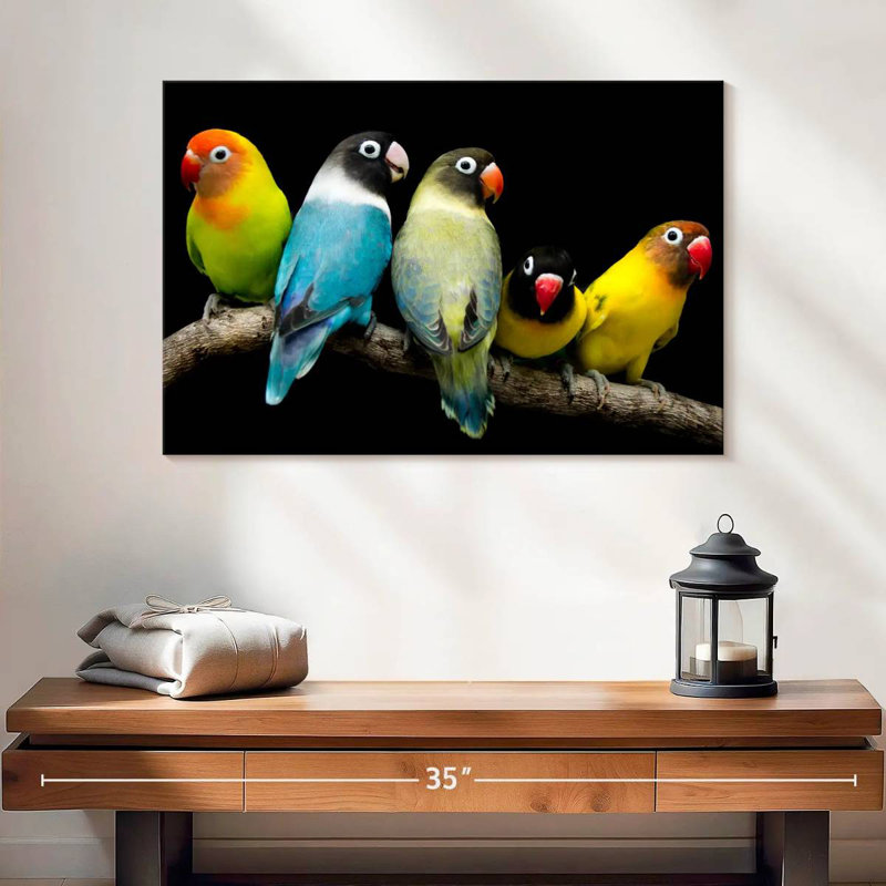 Brampt Five Lovebird Pets, 16" H x 24" W