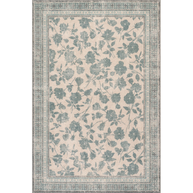 Tapis en laine touffeté à la main Botanica, Rectangle 9 pi 6 po x 13 pi 6 po