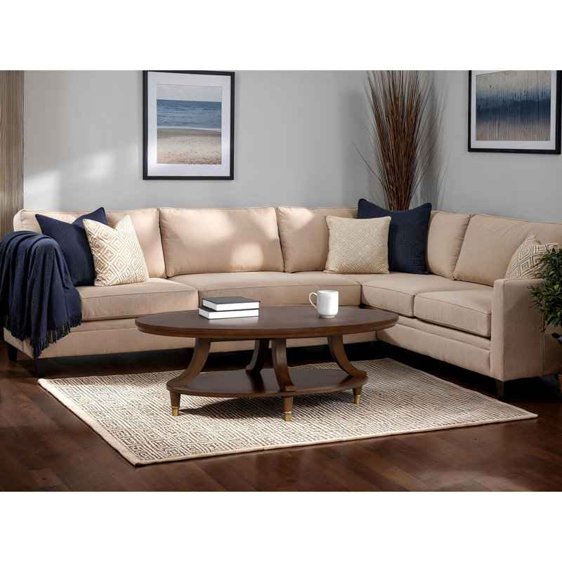 Table basse ovale de style moderne 1pc