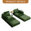 Canapé-lit convertible, futon pliable en velours côtelé avec cadre et coussin fixes, canapé-lit 3 places pour le salon, la chambre à coucher ou le studio-2016613380