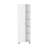 Urano Corner Linen Cabinet, Five External Shelves, Single Door, Four Interior Shelves -White-723629158