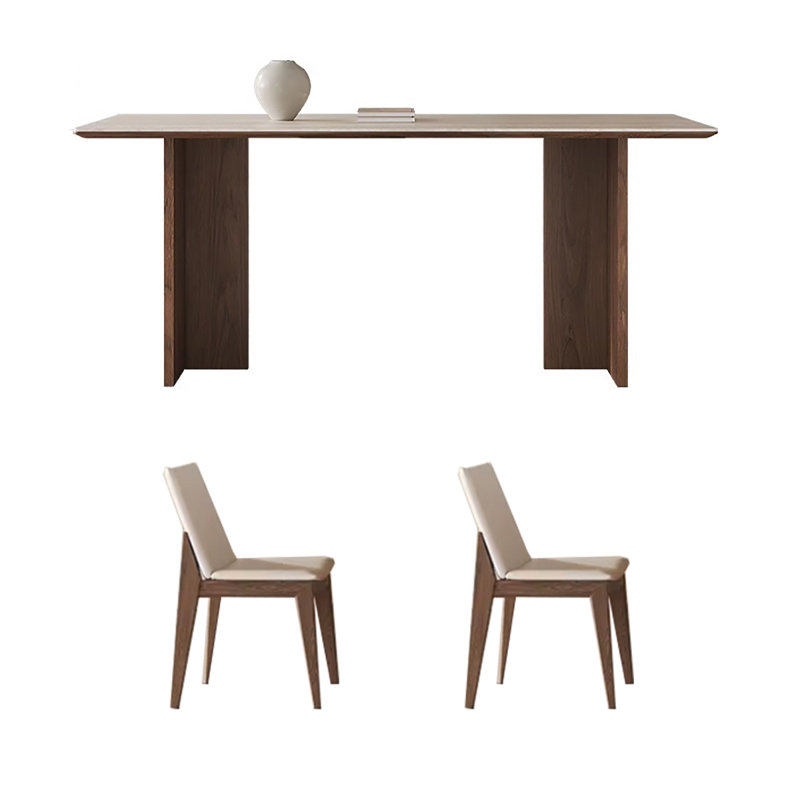 Navdia 2 - Person Double Pedestal Dining Set, 29.5"H x 78.7"L x 35.4"W