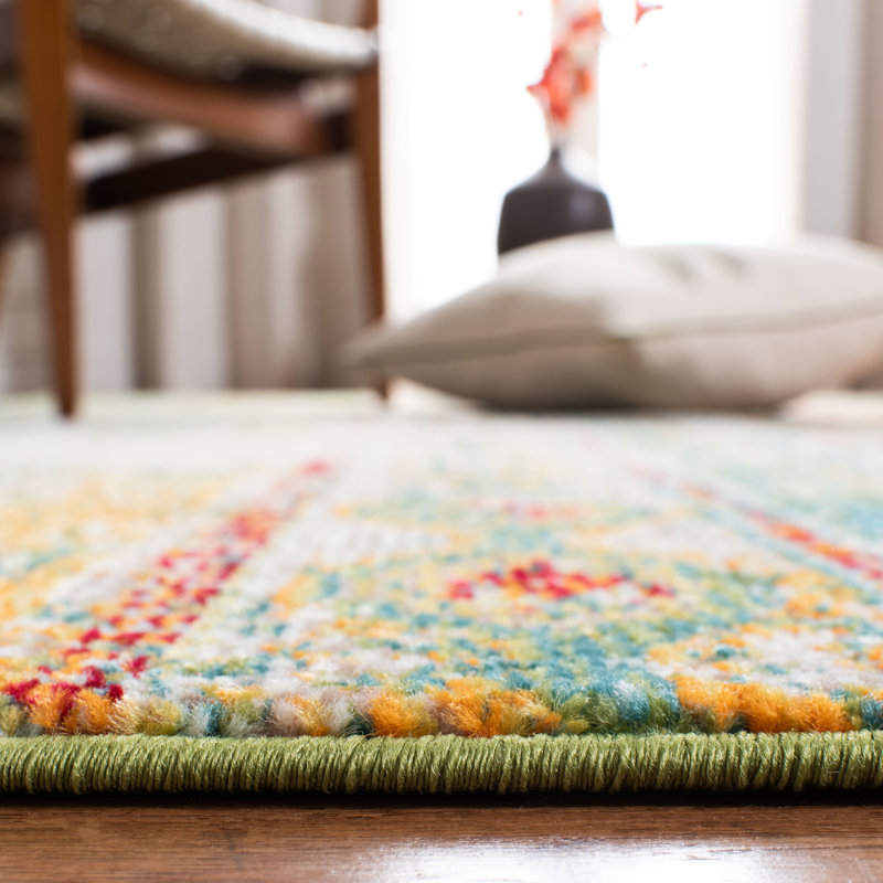 Serhan   Striped Area Rug, Round 152cm
