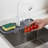 Kitchen Faucet Drain Mat - Silicone Sink Splash Guard Pad For Organizing Cleaning Supplies & Preventing Water Mess-122353356