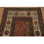 Tapis de couloir à teinture végétale antique pré-1900 3 x 7