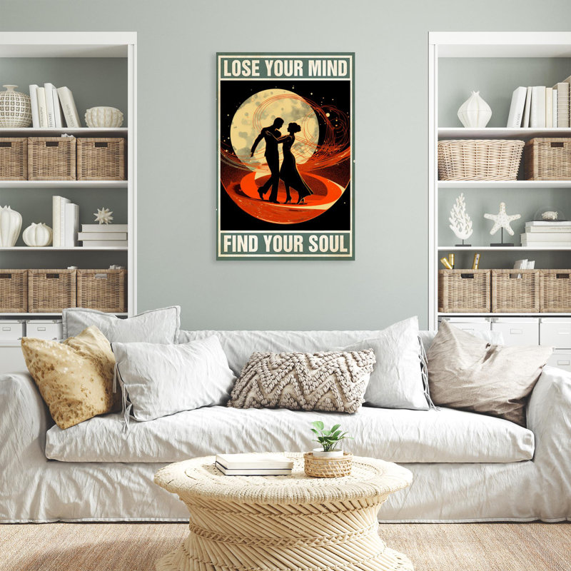 «Couple Dance Lose Your Mind» sur toile, H 14 po x l 11 po x P 1,25 po