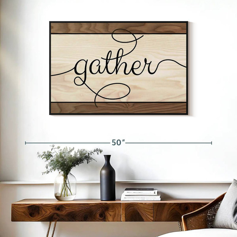 Tergel Gather Typography III, 25" H x 37" W