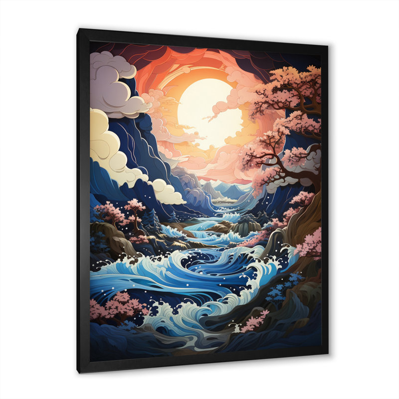 «Iceberg» par Peach Blue Iceberg sur toile, Cadre photo noir, H 20 po x l 12 po x P 1 po