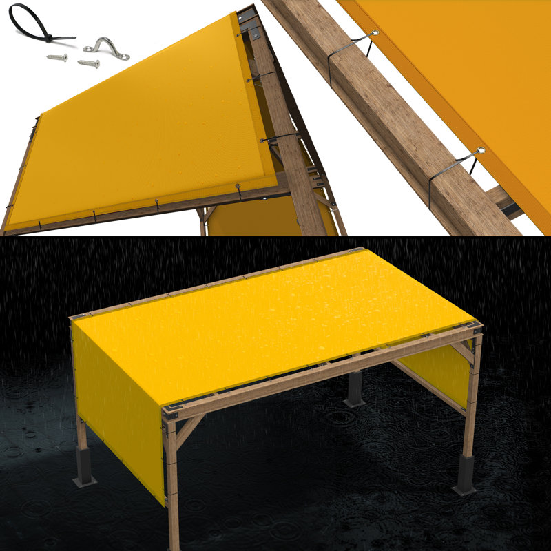 Housse de remplacement pour auvent Royal Shade, Jaune, 7 pi x 29 pi