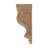 12-1/2 in x 5-3/8 in x 5-5/8 in Unfinished Solid Classic Traditional Plain Wood Corbel-51892782