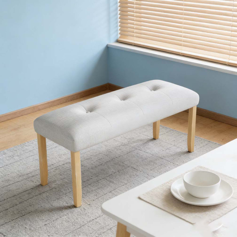 Banc rembourré moderne capitonné