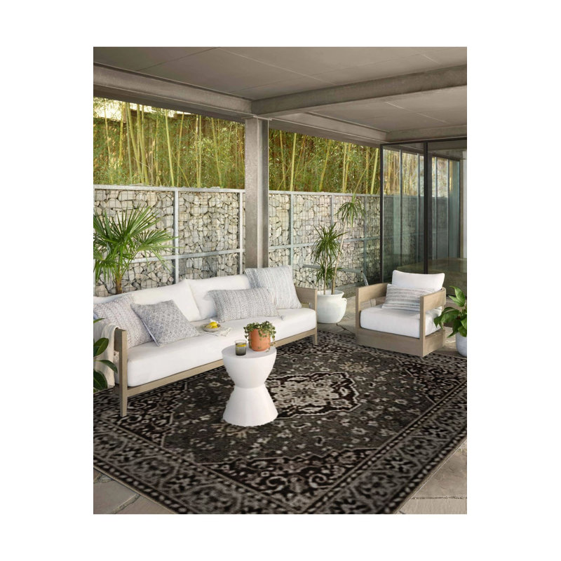 Tapis décoratif bohémien à motif rétro vert foncé lavable à la machine, Tapis de couloir 3 pi 3 po x 6 pi 7 po inclus