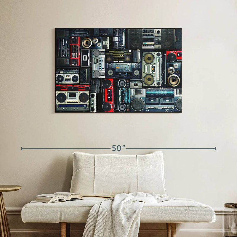 Abarca Boombox Wall, 26" H x 39" W