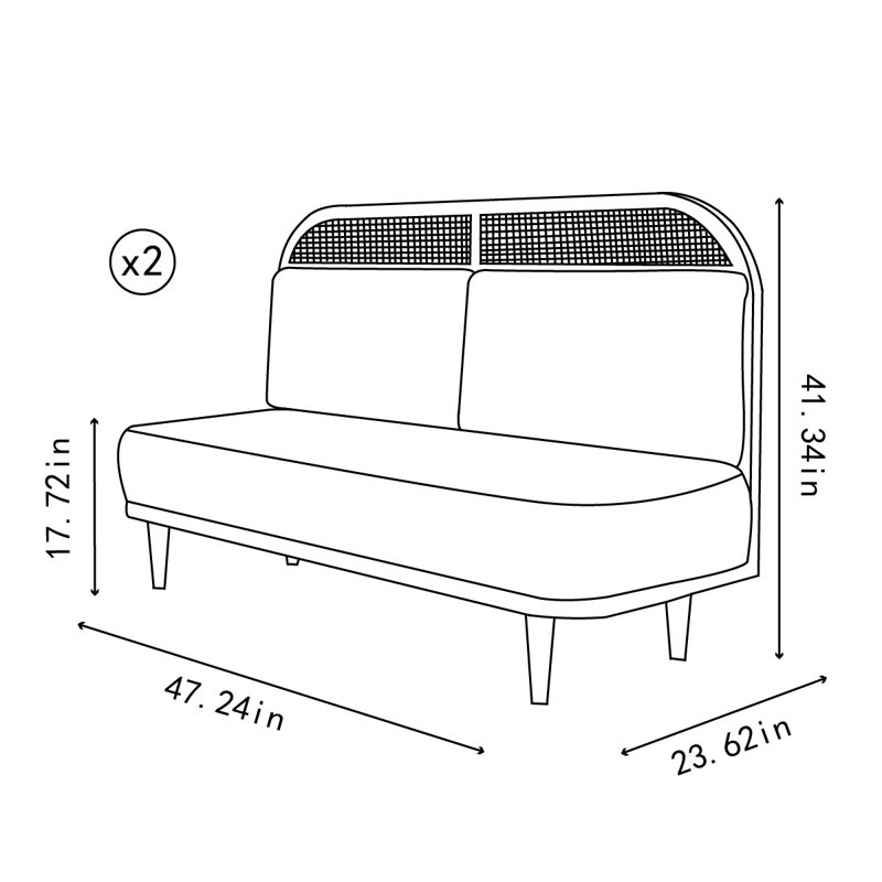 Genuine Leather Upholstered Bench