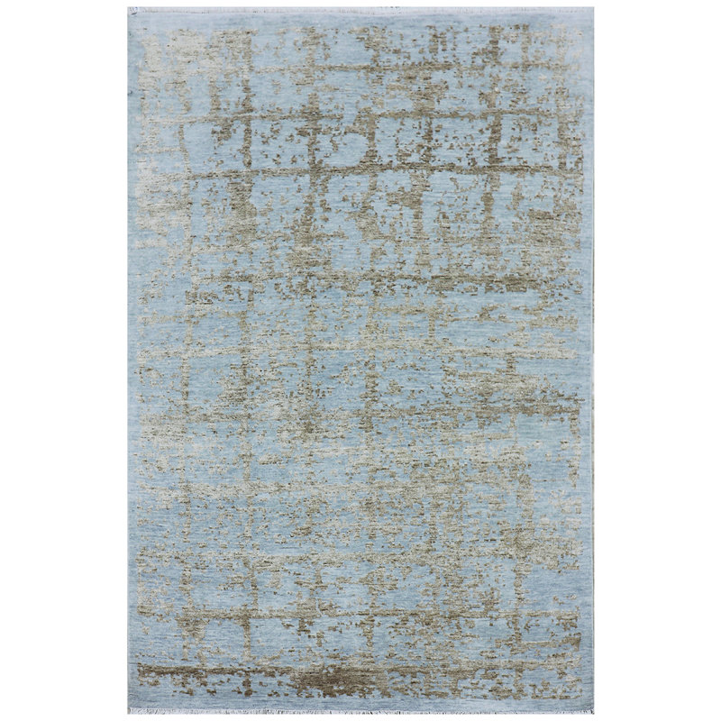 BROKDCCHKSIGL Area Rug in Gold, Rectangle 8' x 10'