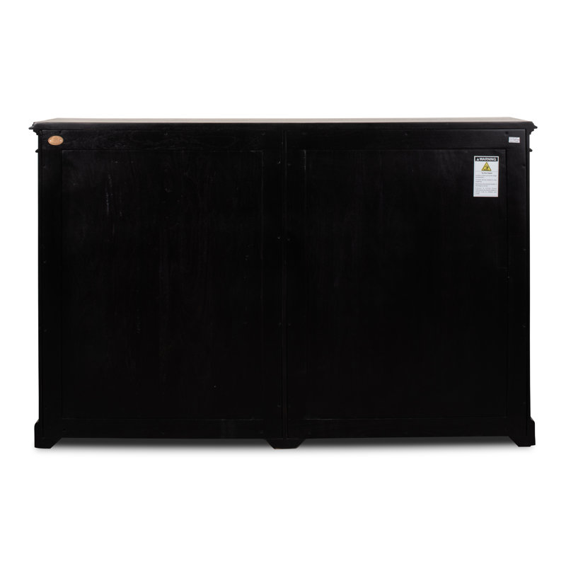 Morgan Solid Wood Bookcase, Ebony/Light Brown
