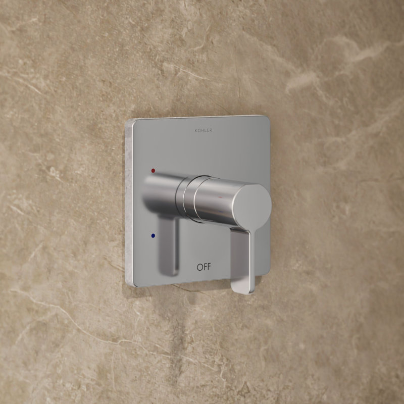 Parallel Shower Trim Set, Polished Chrome