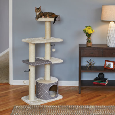 Feline Nuvo MidWest Homes For Pets 5-Tier Cat Tree, Cat Tower