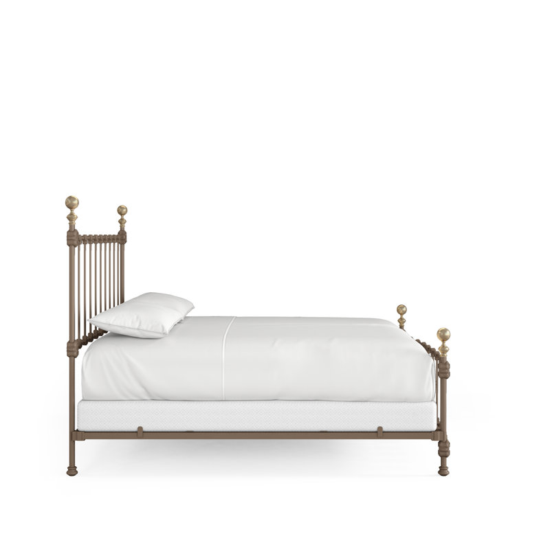151 Palatial Bed | Complete Standard, King, Gunmetal/Antique Gold