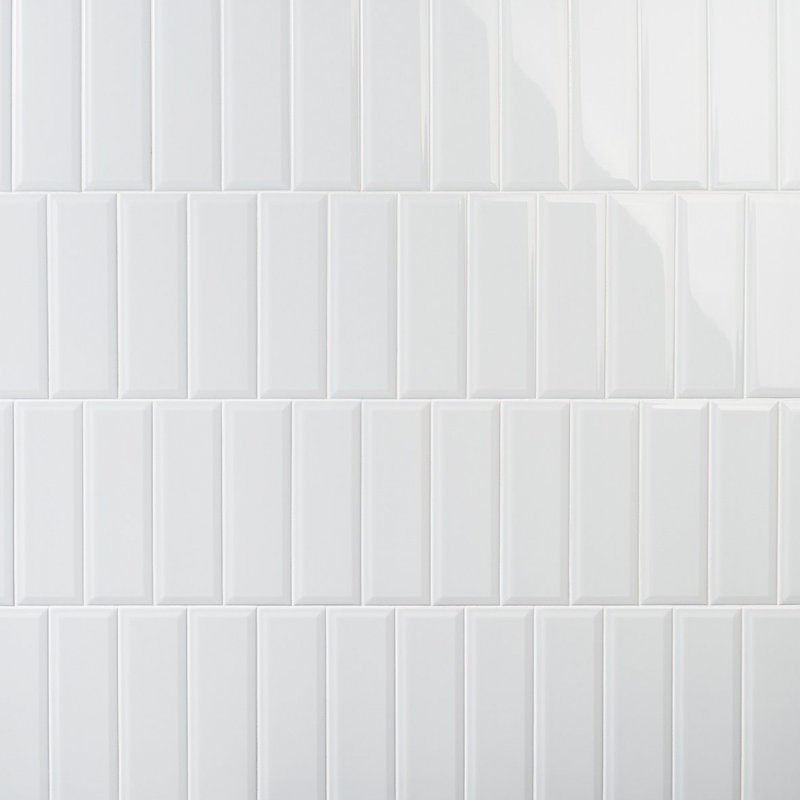 Carreau de mur de métro brillant biseauté 4 "x 12" Eclipse
