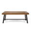 Table basse moderne en bois rectangulaire avec deux tiroirs de rangement et un design en spirale pour le salon | Idée de cadeau