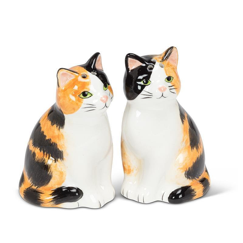 Sitting Tabby Cats Salt & Pepper Shaker