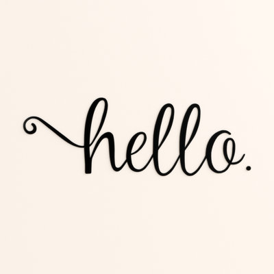 Text & Numbers Non-Wall Damaging Wall Decal
