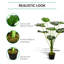 85cm Faux Foliage Plant in Cement Pot